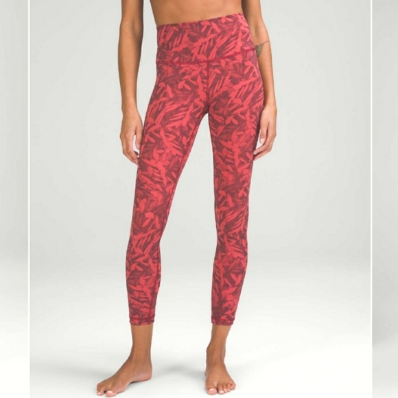 Lululemon Wunder Under High-Rise Crop Tight. 24". Luxtreme. Orange-red. Size 12. - Picture 12 of 12